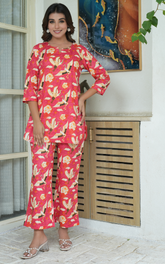 pink co-ord set, pvoria