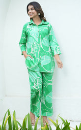 Green co-ord set, pvoria