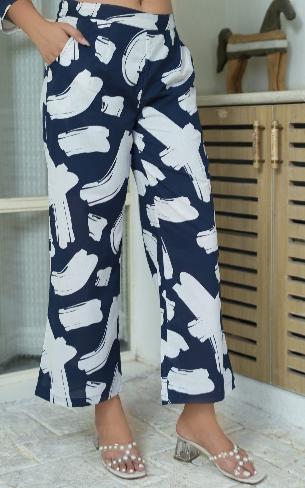 blue co-ord set, pvoria